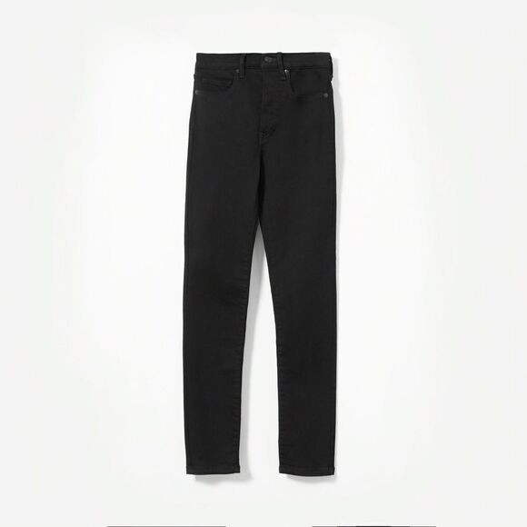 EVERLANE High Rise Skinny Jeans Black 25 - Picture 11 of 12